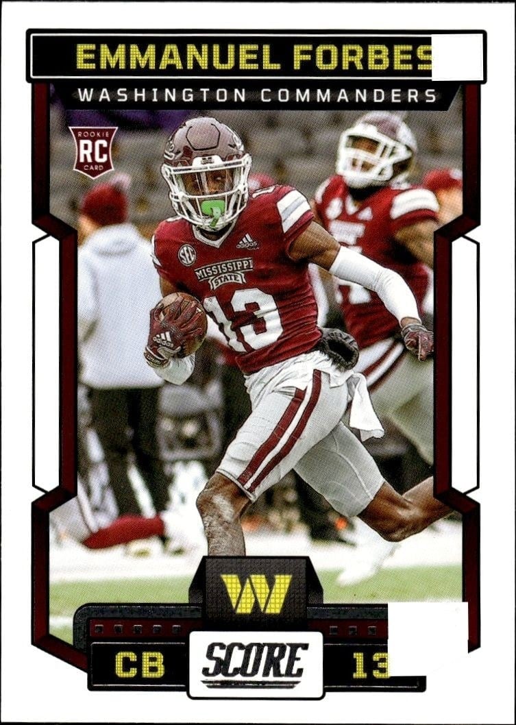 2023 Panini Score Emmanuel Forbes #387 trading card
