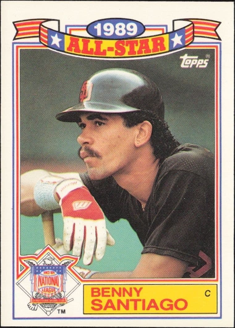 1990 Topps Benny Santiago #9 trading card