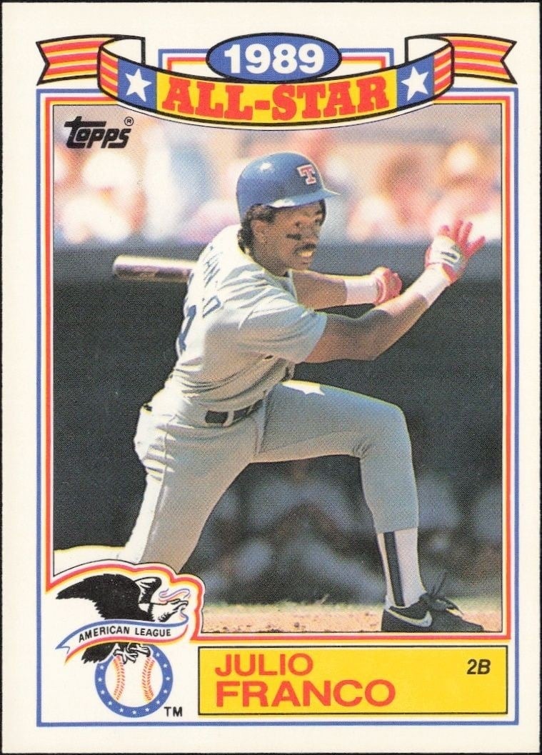 1990 Topps Julio Franco #14 trading card