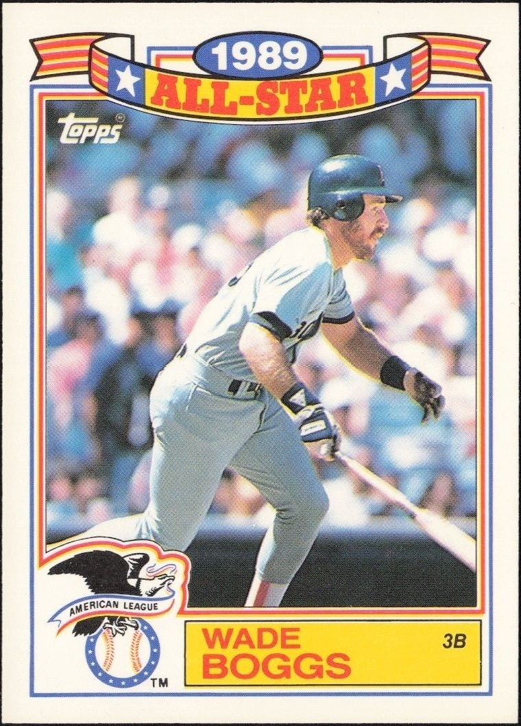 Wade Boggs 1990 Topps #15 Baseball Trading Card - Front 1990 Topps Wade Boggs #15 baseball trading card front