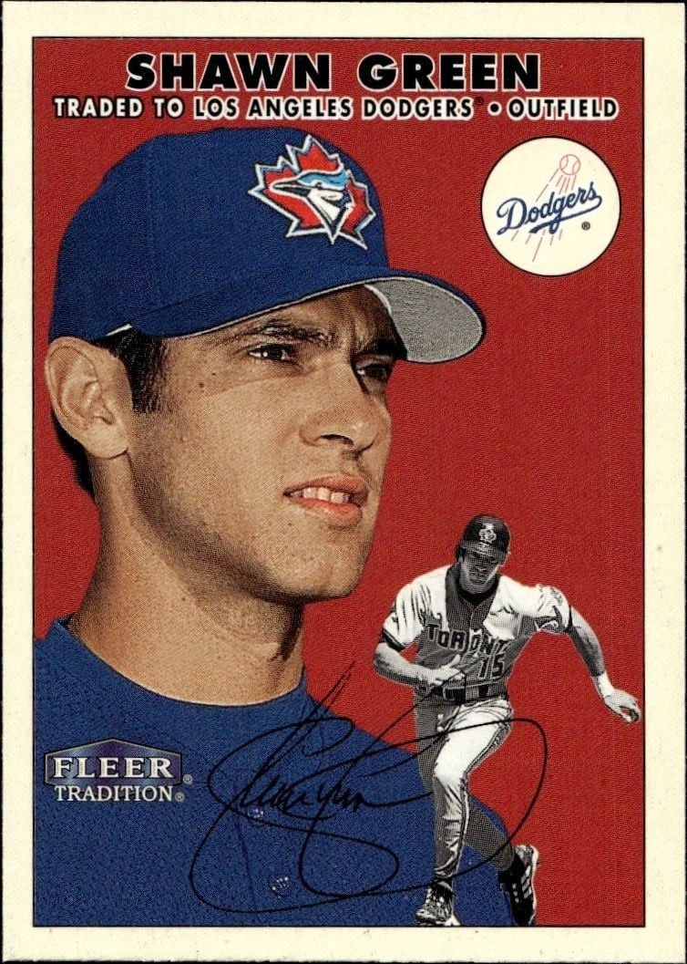 2000 Fleer Tradition Glossy Shawn Green #250 trading card