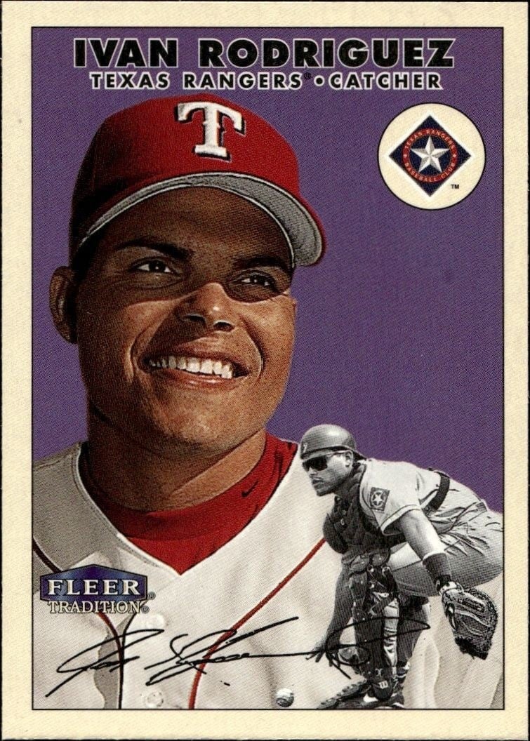 2000 Fleer Tradition Glossy Ivan Rodriguez #154 trading card