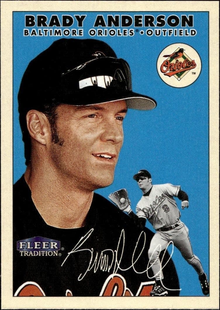 2000 Fleer Tradition Glossy Brady Anderson #72 trading card