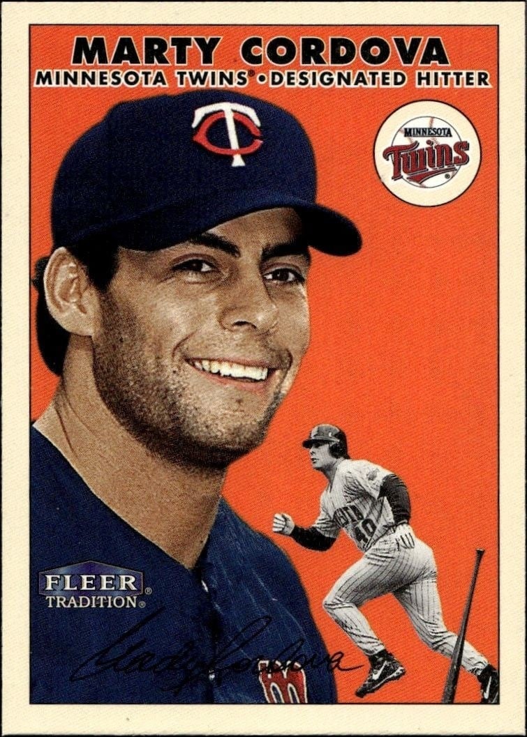 2000 Fleer Tradition Glossy Marty Cordova #362 trading card