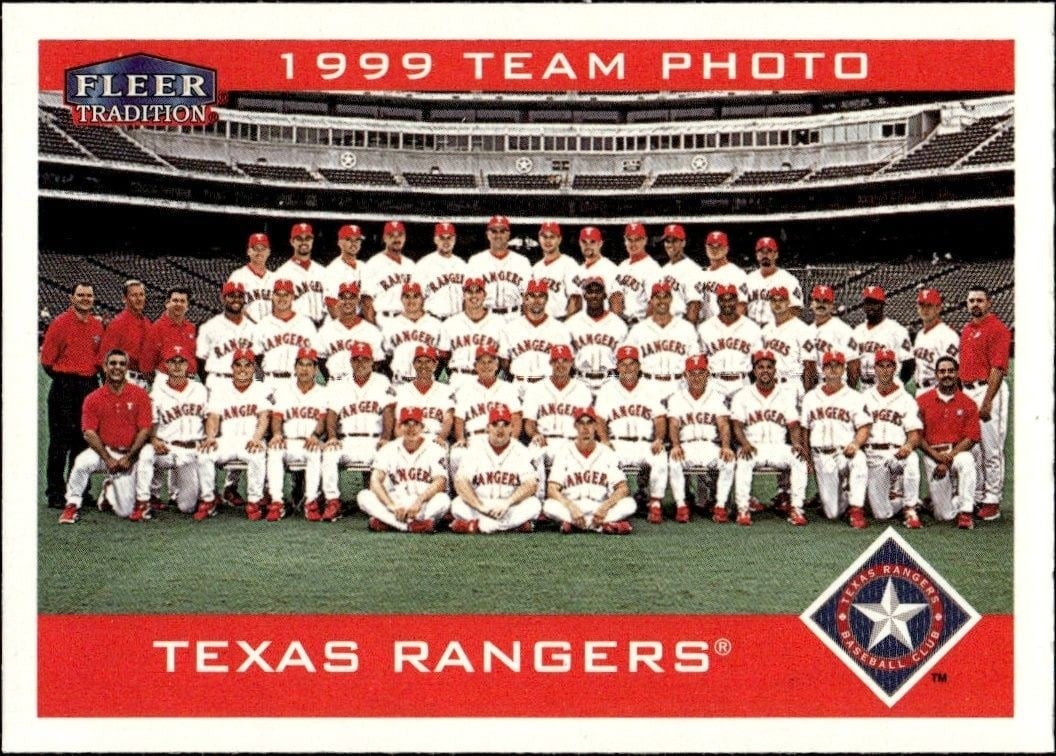 2000 Fleer Tradition Glossy Texas Rangers #392 trading card