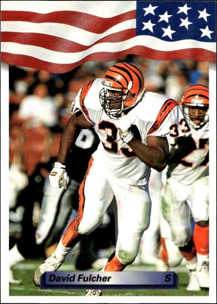 1992 Aw-Sports Team NFL David Fulcher #75 trading card