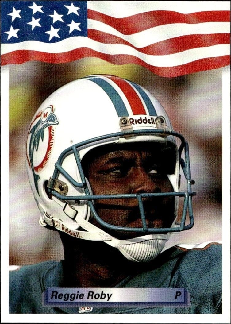 1992 Aw-Sports Team NFL Reggie Roby #258 trading card