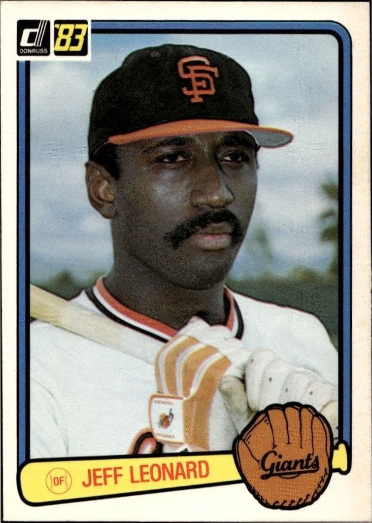 1983 Donruss Jeff Leonard #474 trading card