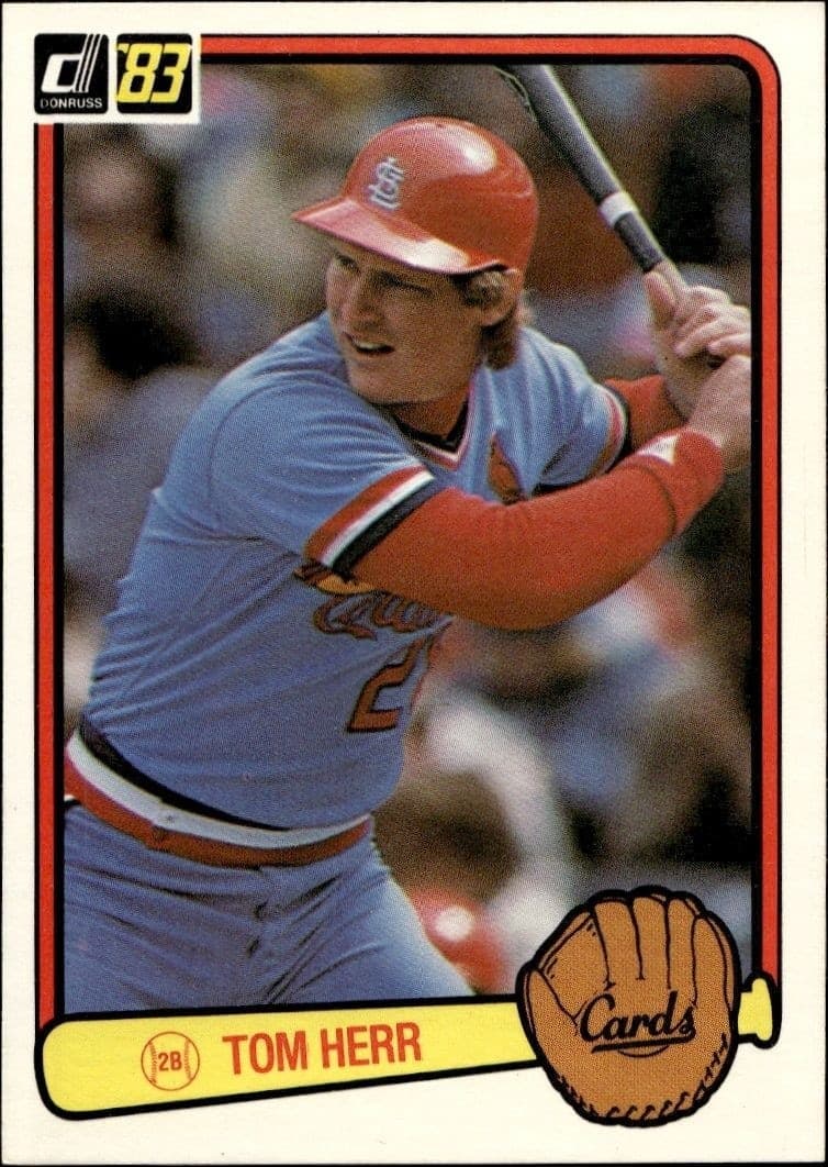 1983 Donruss Tom Herr #217 trading card