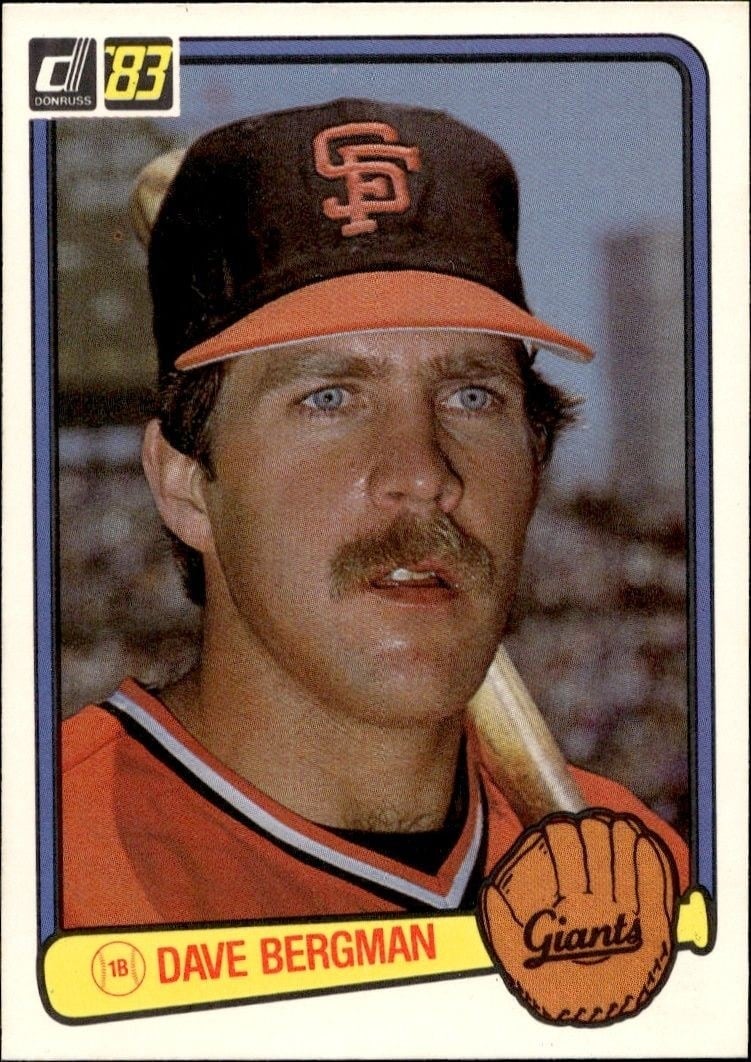 1983 Donruss Dave Bergman #550 trading card