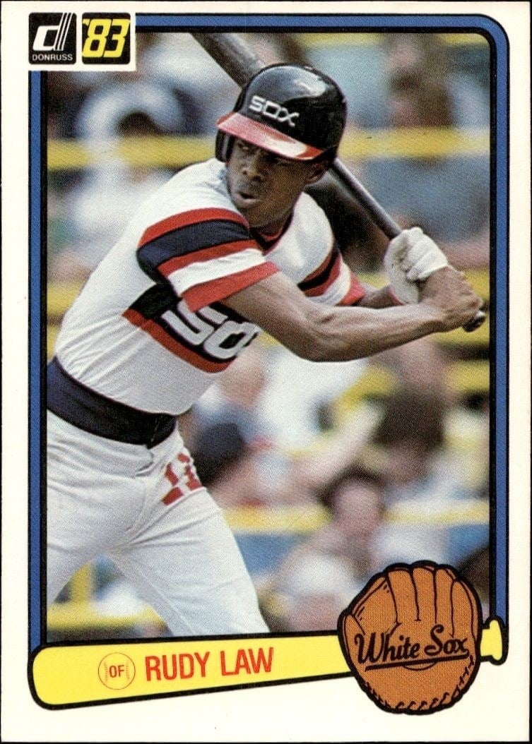 Rudy Law 1983 Donruss #521 Baseball Trading Card - Front 1983 Donruss Rudy Law #521 baseball trading card front
