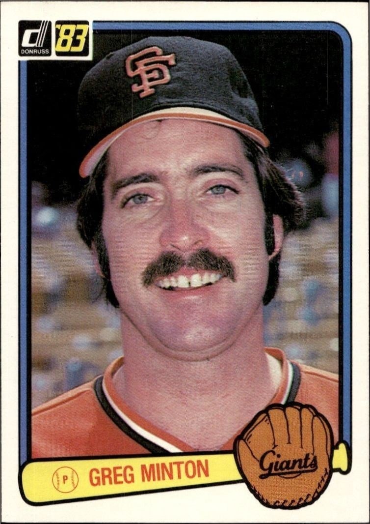 1983 Donruss Greg Minton #186 trading card