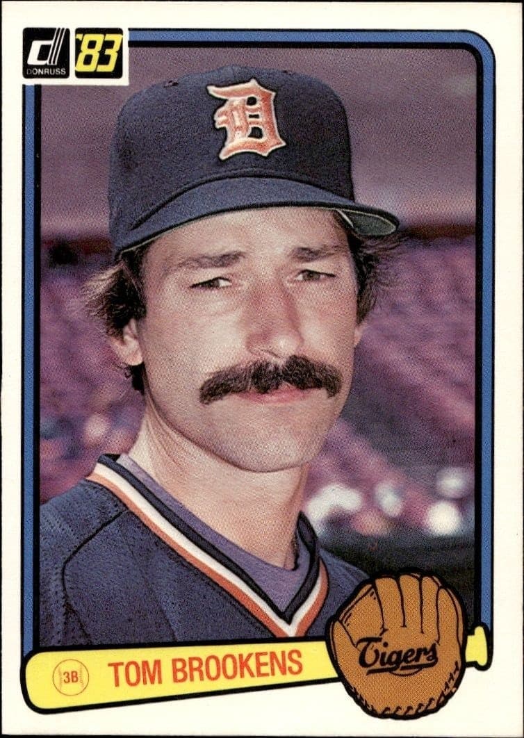 1983 Donruss Tom Brookens #454 trading card