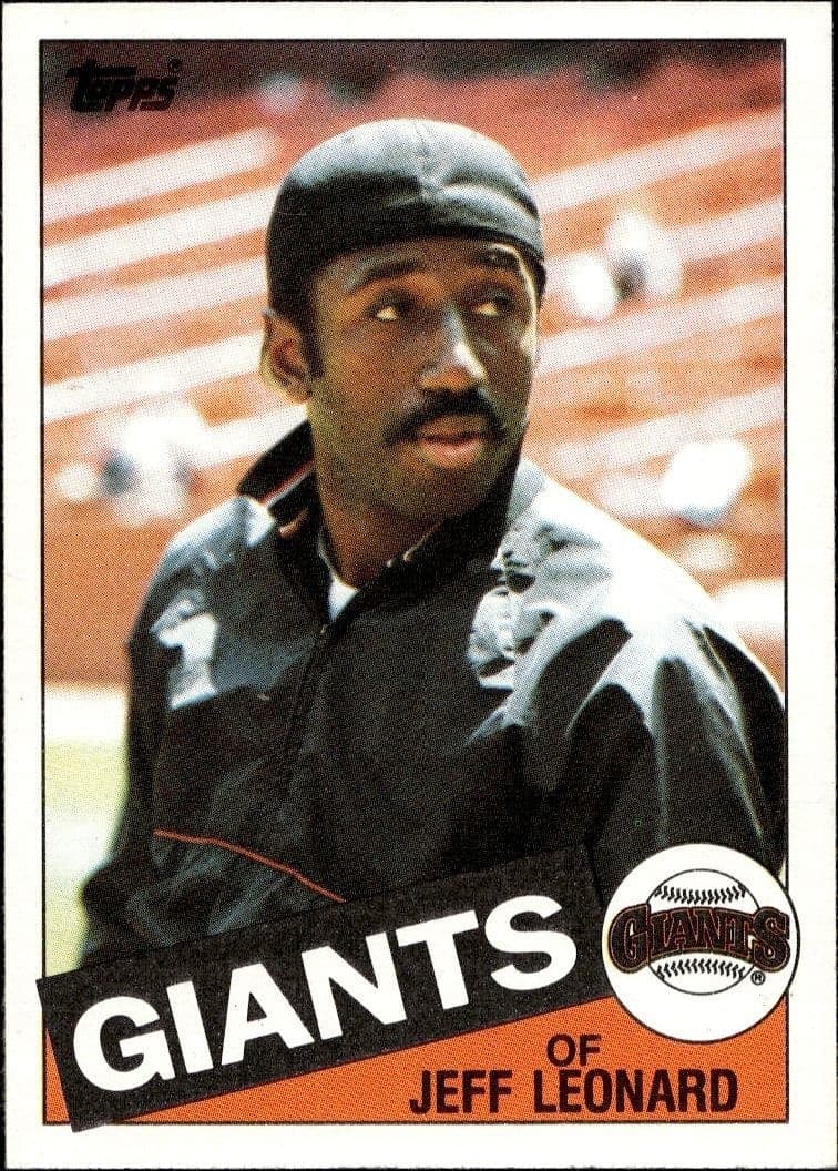 1985 Topps Jeff Leonard #619 trading card