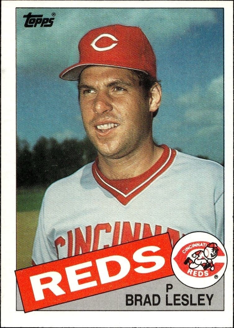 1985 Topps Brad Lesley #597 trading card
