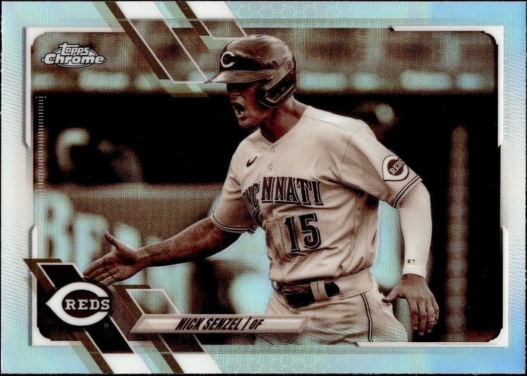 2021 Topps Chrome Nick Senzel #185 trading card