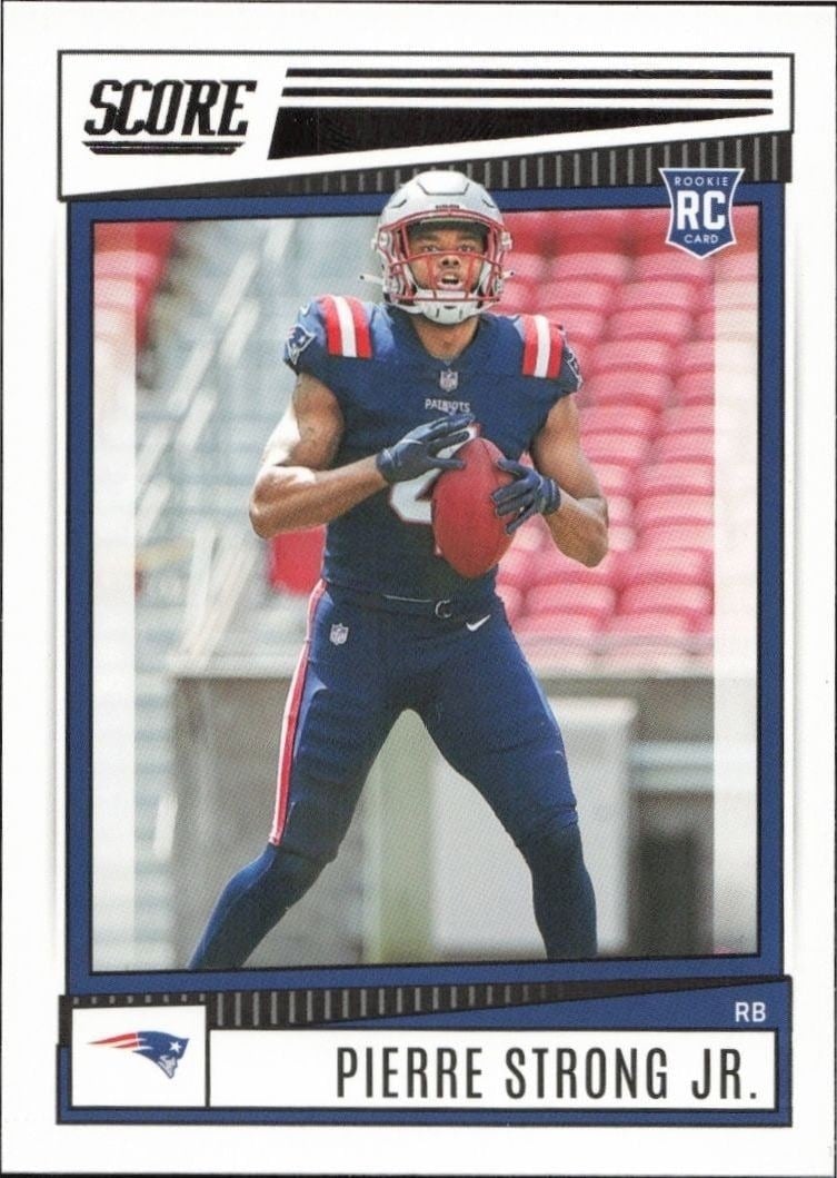 Pierre Strong Jr. 2022 Panini Score #337 Football Trading Card - Front 2022 Panini Score Pierre Strong Jr. #337 football trading card front