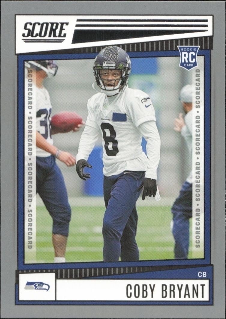 Coby Bryant 2022 Panini Score #363 Football Trading Card - Front 2022 Panini Score Coby Bryant #363 football trading card front
