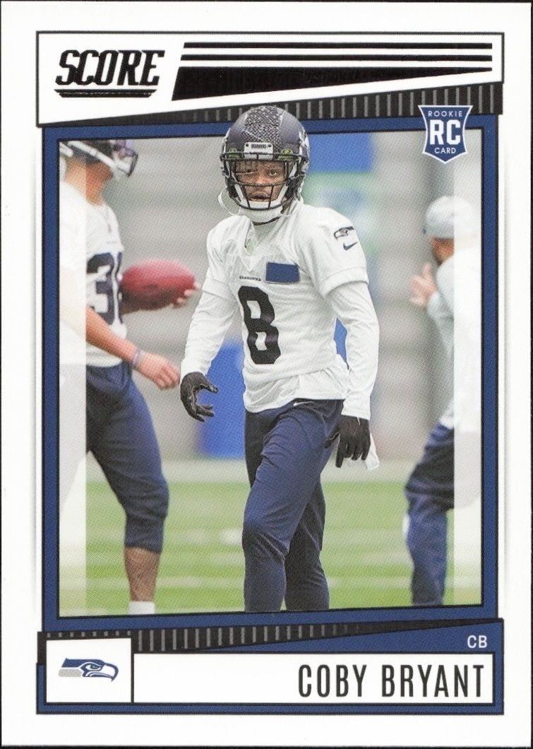 Coby Bryant 2022 Panini Score #363 Football Trading Card - Front 2022 Panini Score Coby Bryant #363 football trading card front