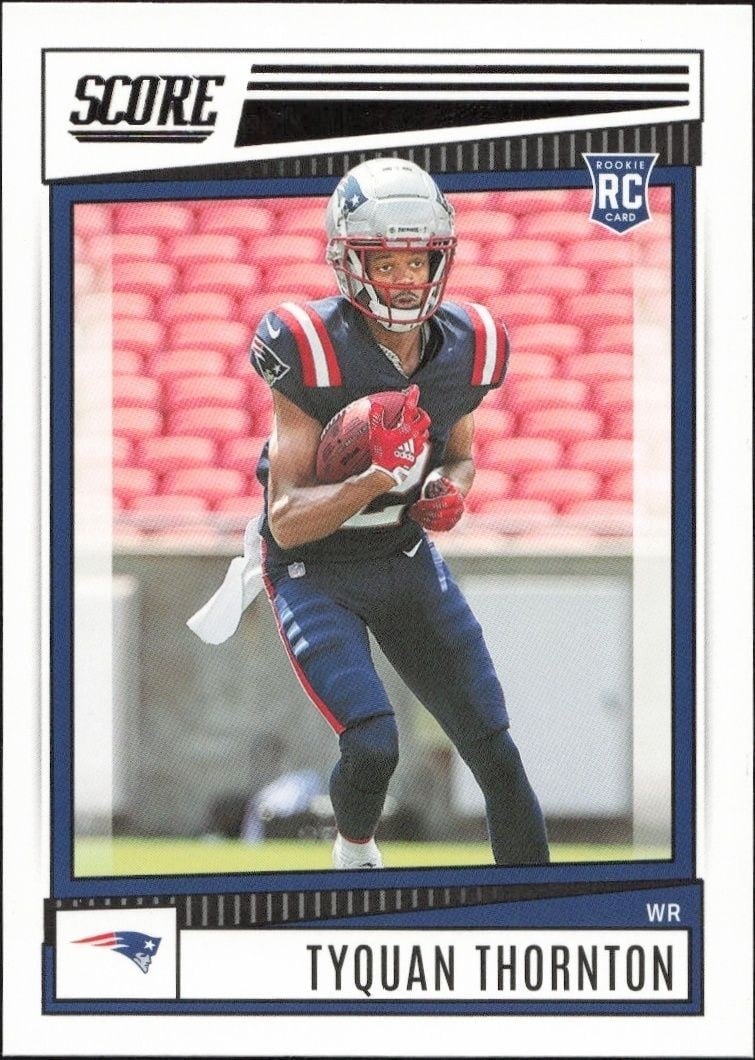 Tyquan Thornton 2022 Panini Score #388 Football Trading Card - Front 2022 Panini Score Tyquan Thornton #388 football trading card front