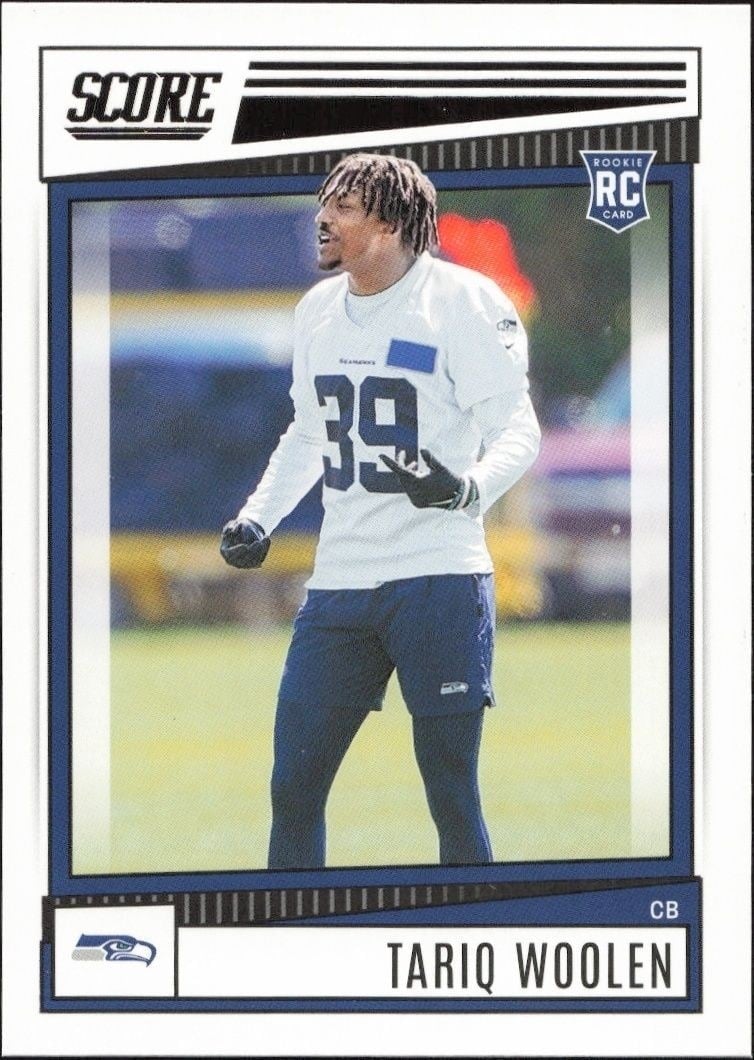 2022 Panini Score Tariq Woolen #390 trading card