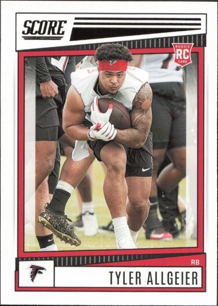 2022 Panini Score Tyler Allgeier #335 trading card
