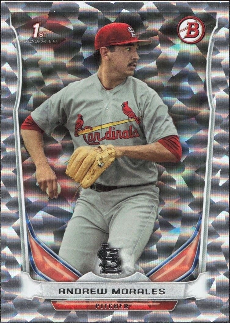 Andrew Morales 2014 Bowman Draft Picks #DP76 Baseball Trading Card - Front 2014 Bowman Draft Picks Andrew Morales #DP76 baseball trading card front