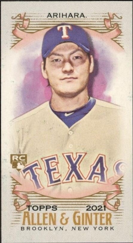 Kohei Arihara 2021 Topps Allen & Ginter #202 Baseball Trading Card - Front 2021 Topps Allen & Ginter Kohei Arihara #202 baseball trading card front