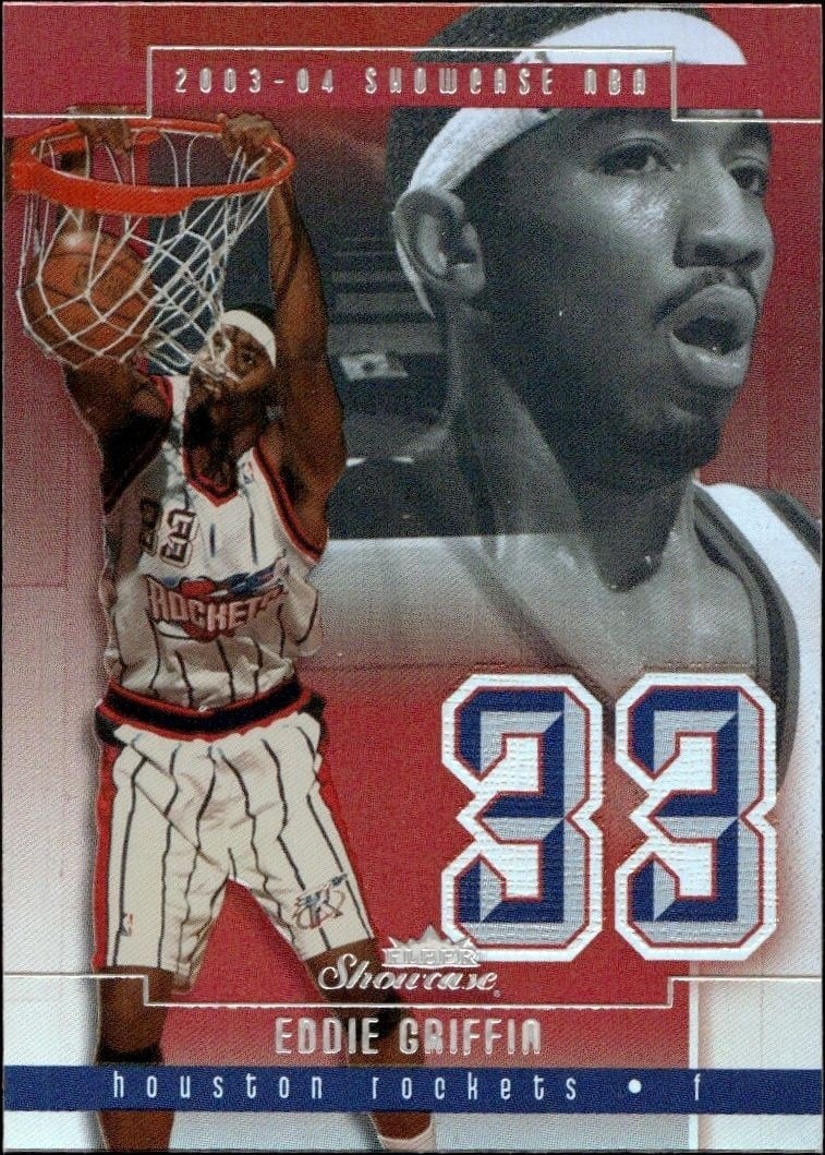 Eddie Griffin 2003-04 Fleer Showcase #70 Basketball Trading Card - Front 2003-04 Fleer Showcase Eddie Griffin #70 basketball trading card front