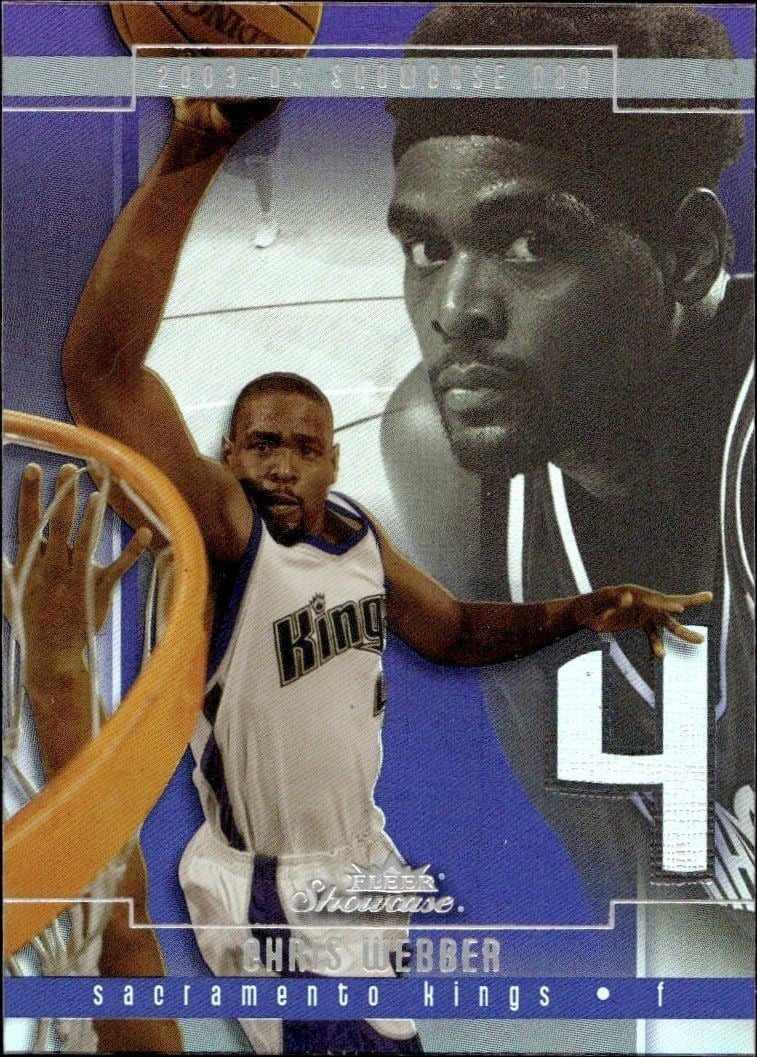 2003-04 Fleer Showcase Chris Webber #49 trading card