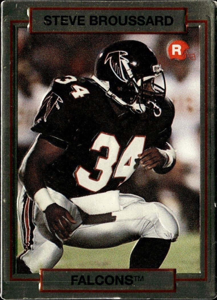 1990 Action-Packed Steve Broussard #6 trading card