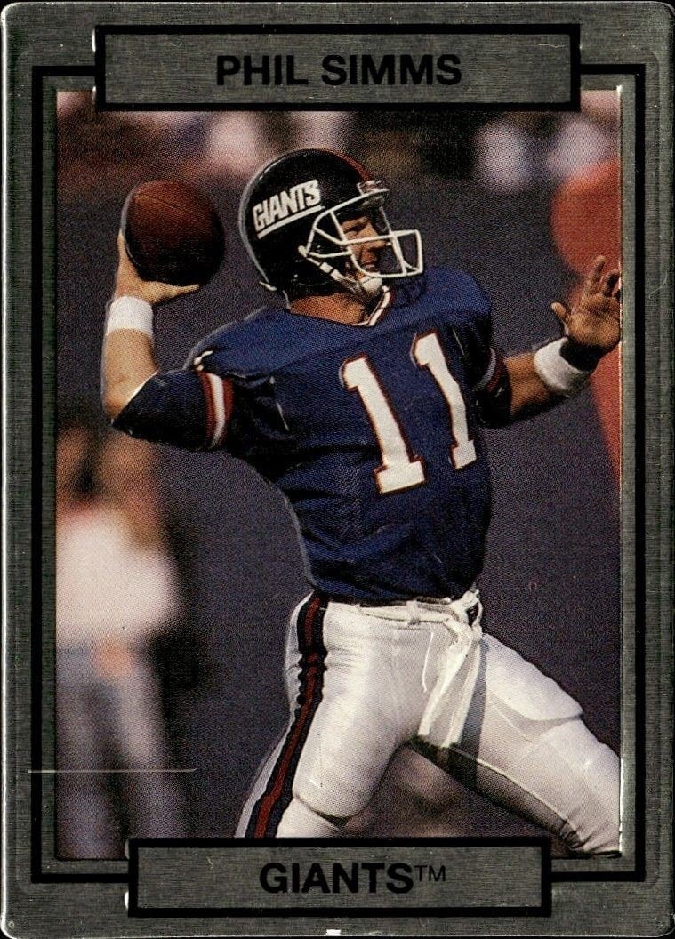 1990 Action-Packed Phil Simms #188 trading card