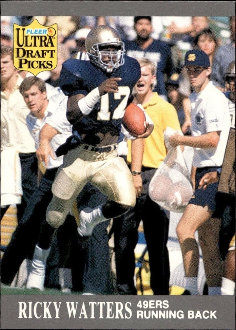 1991 Fleer Ultra Ricky Watters #297 trading card
