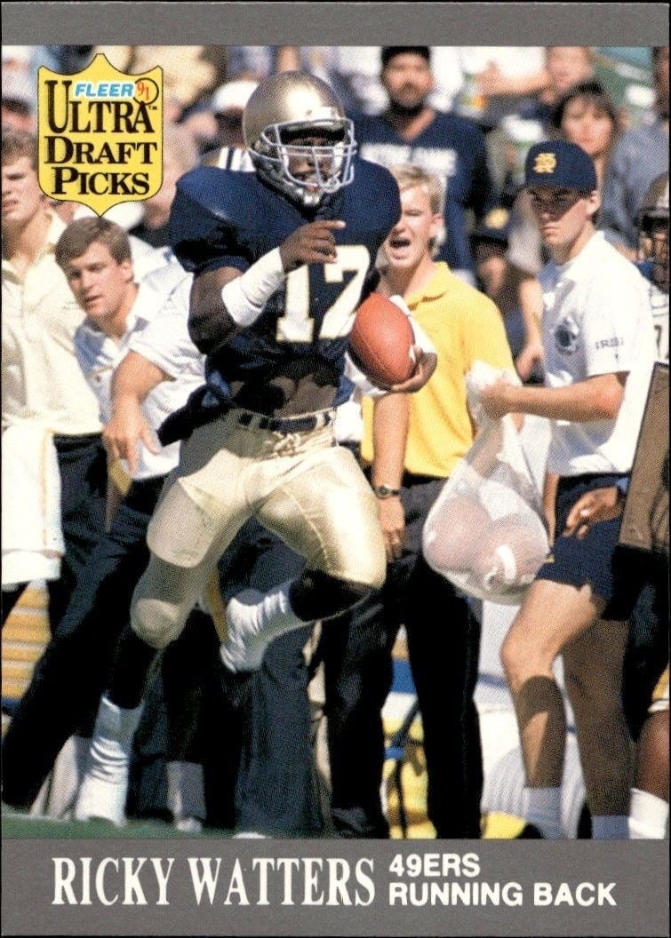 1991 Fleer Ultra Ricky Watters #297 trading card