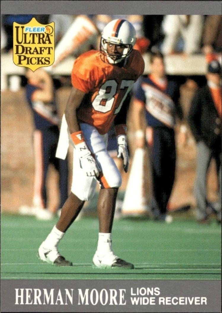 1991 Fleer Ultra Herman Moore #291 trading card
