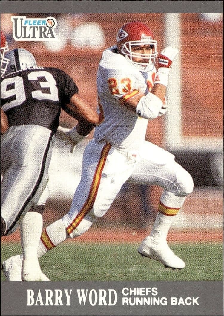 1991 Fleer Ultra Barry Word #74 trading card