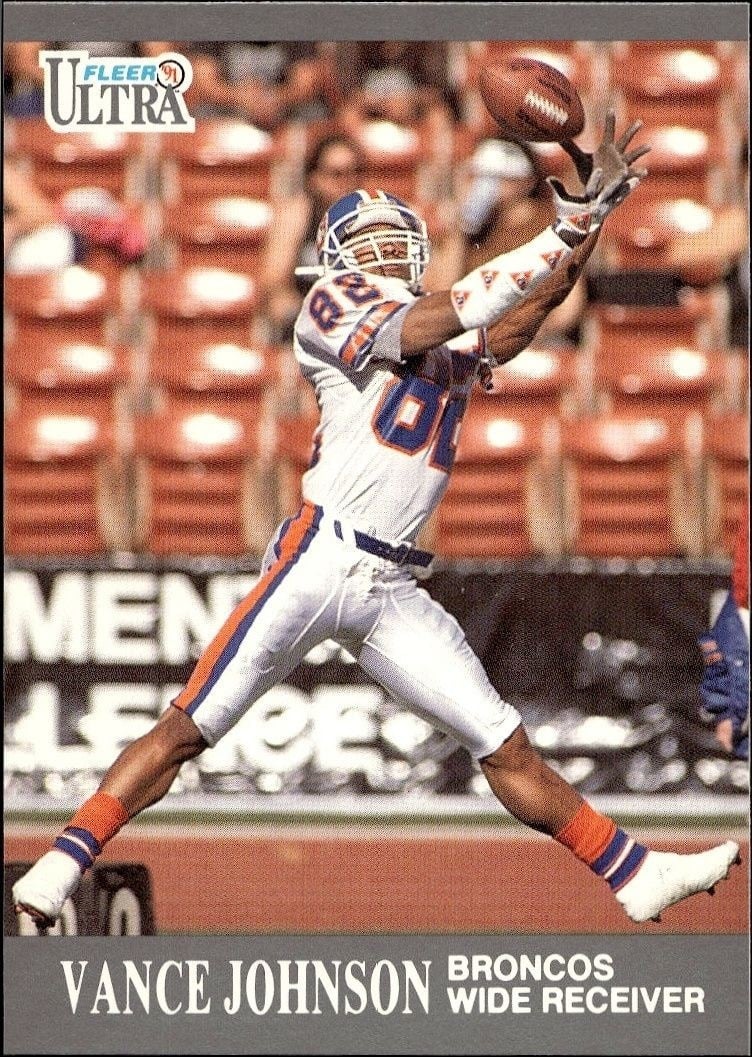 1991 Fleer Ultra Vance Johnson #38 trading card