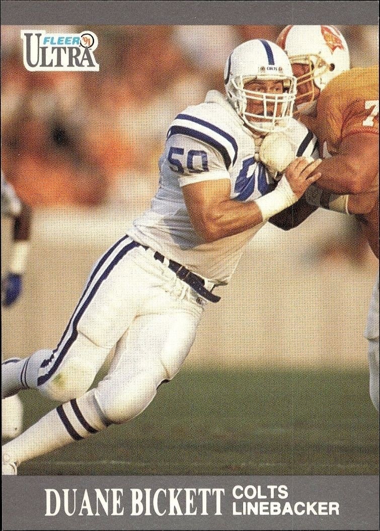 1991 Fleer Ultra Duane Bickett #57 trading card
