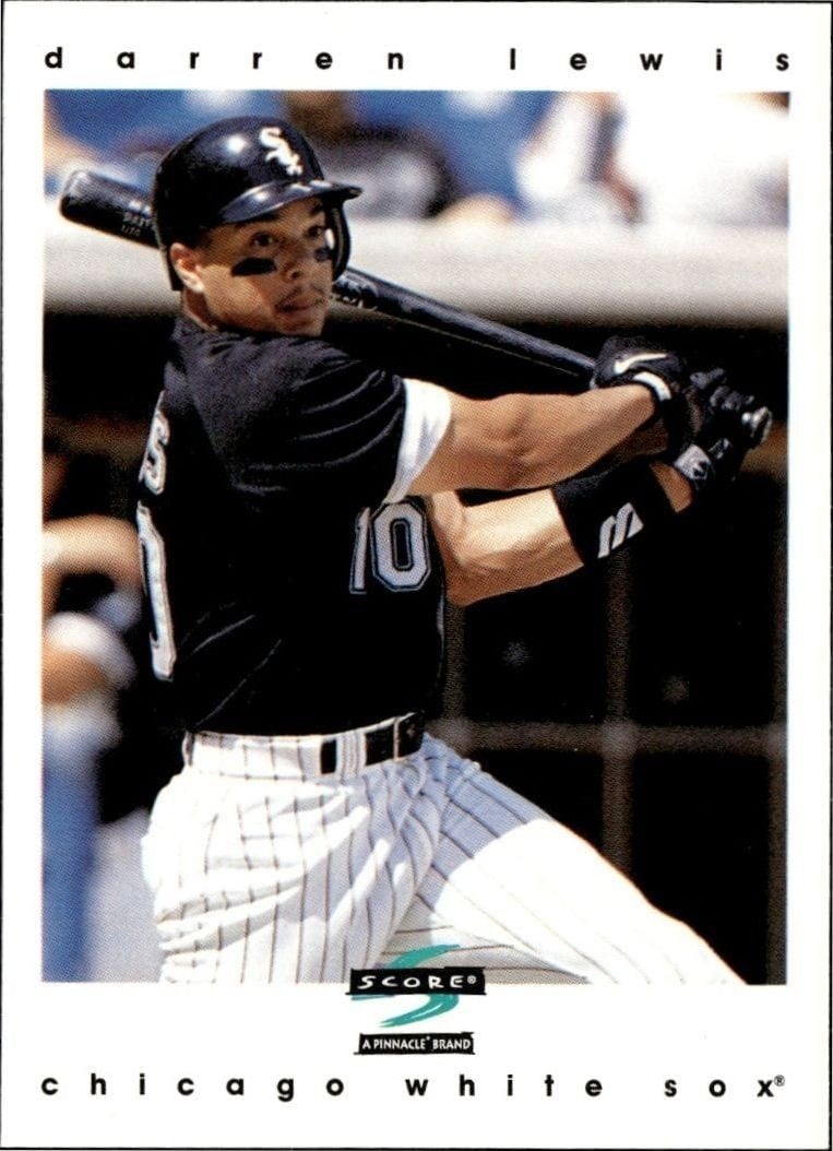 Darren Lewis 1997 Score #374 Baseball Trading Card - Front 1997 Score Darren Lewis #374 baseball trading card front