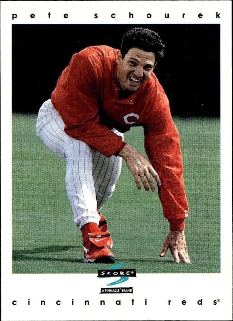 1997 Score Pete Schourek #458 trading card