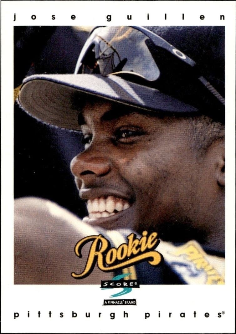 Jose Guillen 1997 Score #484 Baseball Trading Card - Front 1997 Score Jose Guillen #484 baseball trading card front
