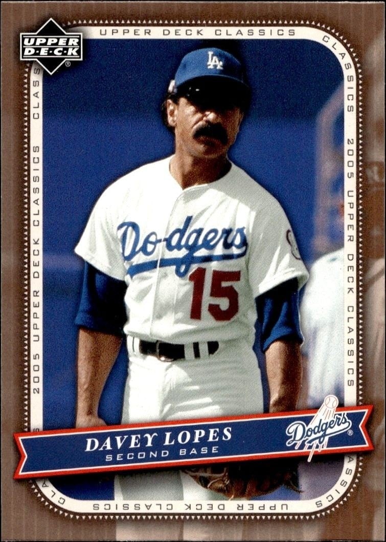 2005 Upper-Deck Classics Dave Lopes #25 trading card