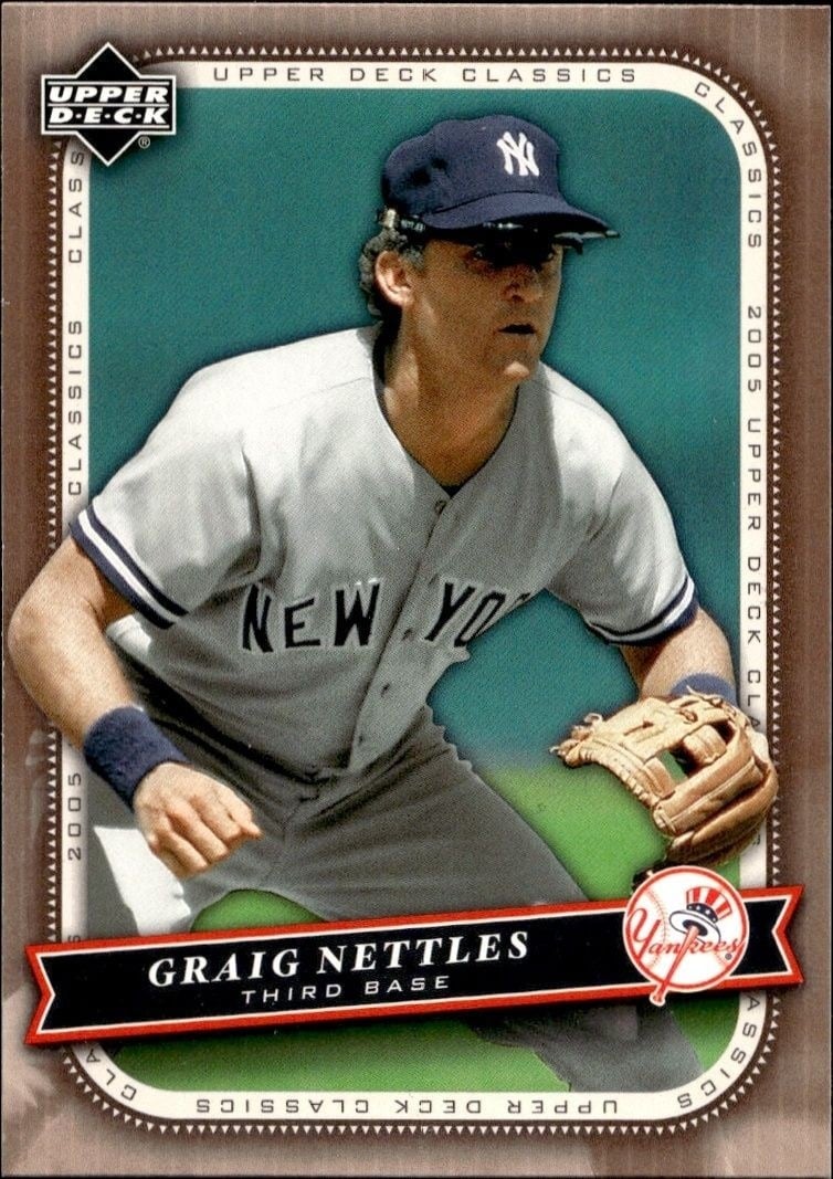 Graig Nettles 2005 Upper Deck Classics #40 Baseball Trading Card - Front 2005 Upper Deck Classics Graig Nettles #40 baseball trading card front