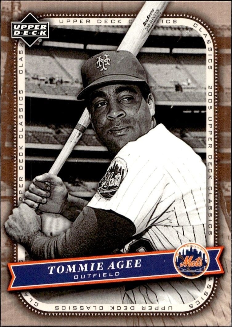 Tommie Agee 2005 Upper Deck Classics #91 Baseball Trading Card - Front 2005 Upper Deck Classics Tommie Agee #91 baseball trading card front