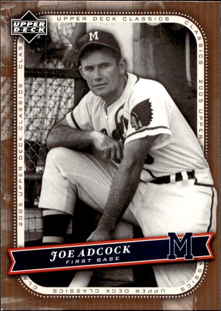 Joe Adcock 2005 Upper Deck Classics #50 Baseball Trading Card - Front 2005 Upper Deck Classics Joe Adcock #50 baseball trading card front