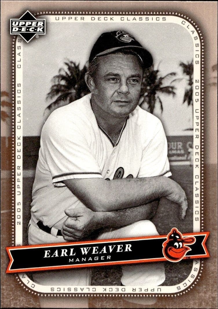 2005 Upper-Deck Classics Earl Weaver #28 trading card