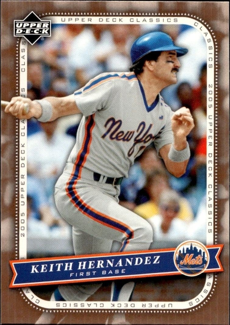 Keith Hernandez 2005 Upper Deck Classics #60 Baseball Trading Card - Front 2005 Upper Deck Classics Keith Hernandez #60 baseball trading card front