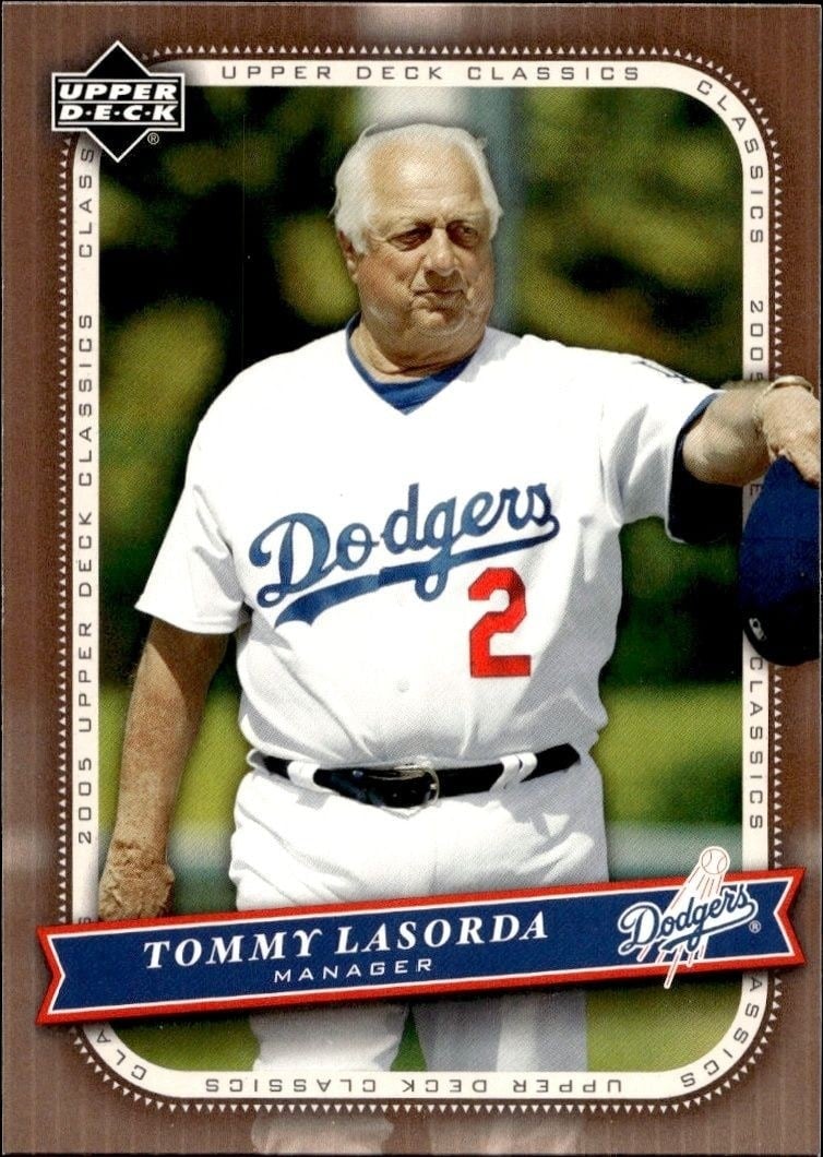 2005 Upper-Deck Classics Tommy Lasorda #92 trading card