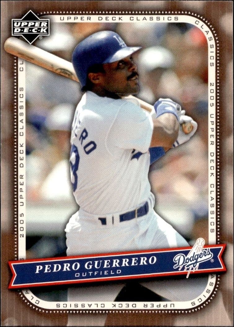 2005 Upper-Deck Classics Pedro Guerrero #74 trading card
