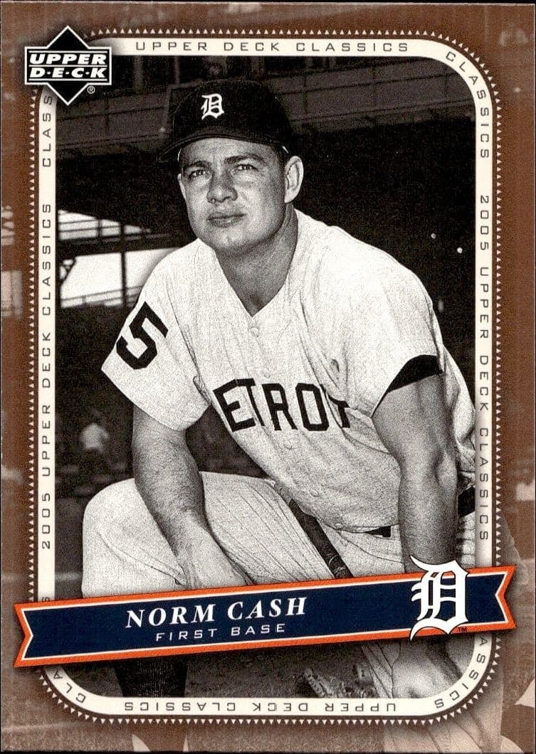2005 Upper-Deck Classics Norm Cash #72 trading card